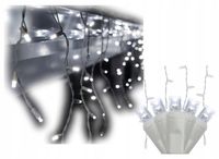 LAMPKI CHOINKOWE SOPLE 300LED GRUBY KABEL ŁĄCZENIE 14M BIAŁE ZIMNE FLASH