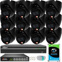 Zestaw Monitoringu DAHUA 12 Kamer 6MPx 3K+ PoE Full Kolor Aplikacja mobilna