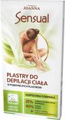 JOANNA SENSUAL PLASTRY DO DEPILACJI CIAŁA Z WOSKIEM WŁOSY MOCNE 12 SZT