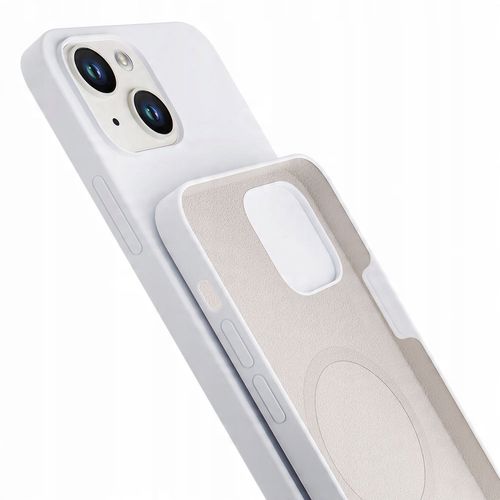 Etui na Apple iPhone 15 - 3mk HARDY Silicone MagCase Silver-White na Arena.pl