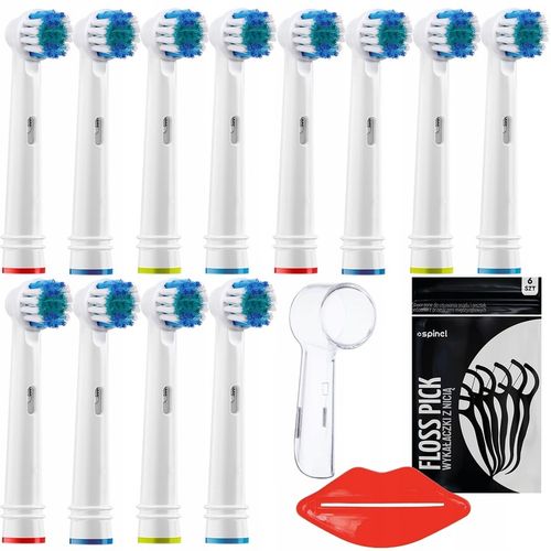 12x KOŃCÓWKI DO SZCZOTECZKI ELEKTRYCZNEJ ORAL B BRAUN + DODATKI OSŁONKA na Arena.pl