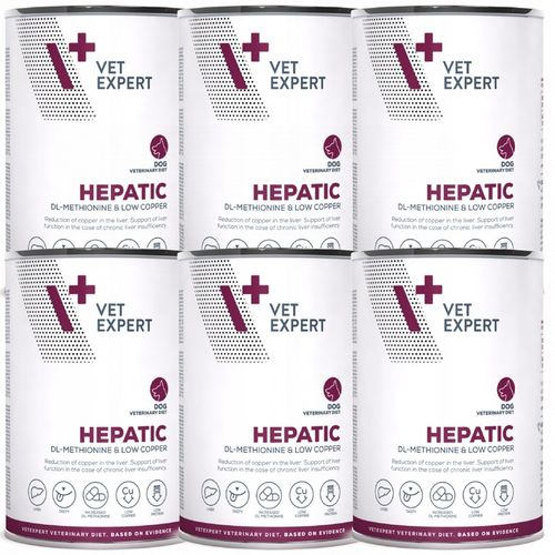 Mokra karma dla psów wsparcie wątroby kurczak Vet Expert Hepatic 6 x na Arena.pl