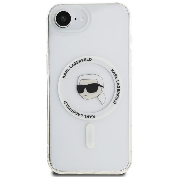 Etui Karl Lagerfeld do iPhone 16e, Biały, MagSafe zdjęcie 3