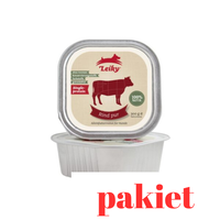 6 x Czysta wołowina 300g lekkostrawna karma dla psa witaminy minerały Leiky