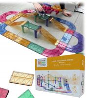 Cleverclixx klocki magnetyczne 80el Large Race Track Pastel