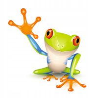 Naklejka samoprzylepna smok żaba dla dzieci wzory