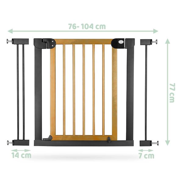 Barierka bramka zabezpieczająca czarna Nukido 718200 zdjęcie 6