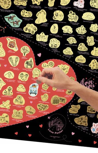100 POMYSŁÓW - MAPA ZDRAPKA DLA DWOJGA - LOVE EDITION na Arena.pl