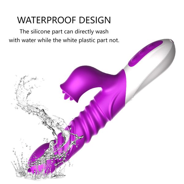 Wibrator-Silicone Vibrator Usb 10 Function And Thrusting Function / Heating zdjęcie 9