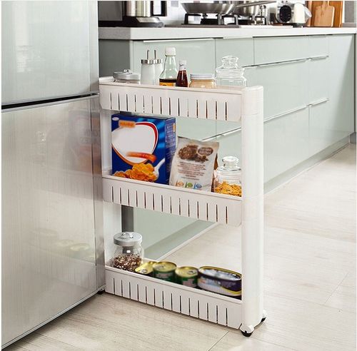 MOBILNA WĄSKA SZAFKA NA KÓŁKACH DO KUCHNI ŁAZIENKI na Arena.pl