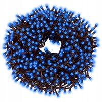 LAMPKI CHOINKOWE 500LED ZEWNĘTRZNE GRUBE 41,5 m STAŁE ŚWIATŁO NIEBIESKIE