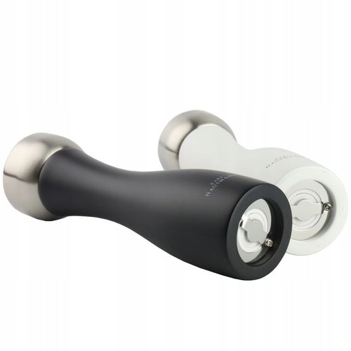 ZESTAW RĘCZNYCH MŁYNKÓW DO MIELENIA SOLI PIEPRZU PRZYPRAW BIAŁY I CZARNY na Arena.pl