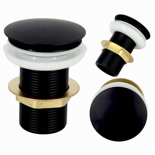 KOREK KLIK KLAK CZARNY UMYWALKOWY DO UMYWYLAKI BEZ PRZELEWU MOSIĘŻNY TRWAŁY na Arena.pl