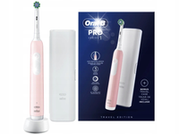 ZESTAW SZCZOTECZKA ELEKTRYCZNA DO ZĘBÓW ORAL-B PRO 1 RÓŻOWA 3 TRYBY + ETUI