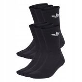 Skarpetki adidas Trefoil Cushion Crew Originals IJ5618 czarne 5 par