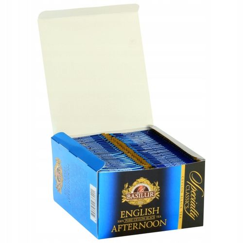 Basilur ENGLISH AFTERNOON herbata czarna Ceylon - 50 TOREBEK w kopertach na Arena.pl