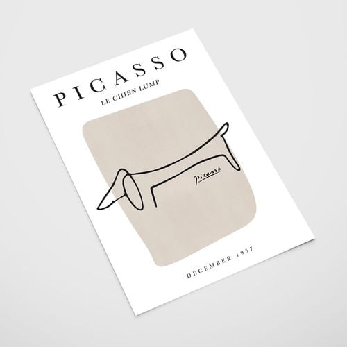 Plakat cyfrowy do wydruku picasso pies na Arena.pl