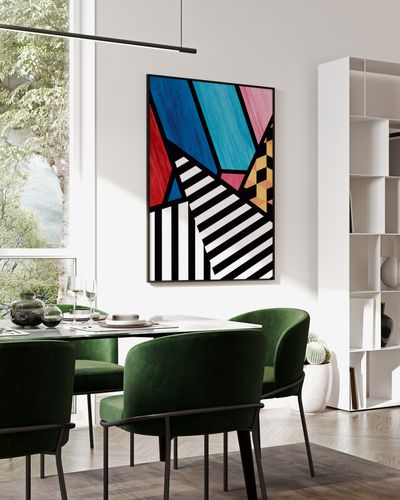 Plakat cyfrowy do wydruku geometria abstrakcja na Arena.pl