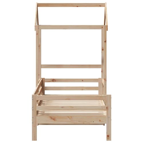 Łóżko dzienne z daszkiem, 80x200 cm, lite drewno sosnowe na Arena.pl