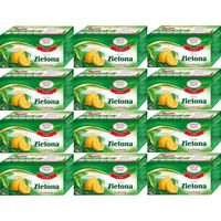 Malwa Herbata Zielona z cytryną 40 g (20 x 2 g) x 12 sztuk