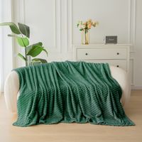 Miękki Koc Szachownica 160X200 - Ciemnozielony