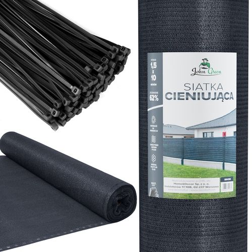 Siatka cieniująca maskująca na ogrodzenie 1,5x10m na Arena.pl