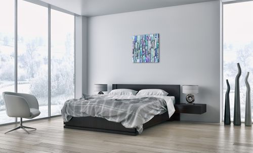 Obraz Na Płótnie - Drapacze Chmur - 60X60 Cm - Ac60X60-3857 na Arena.pl