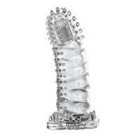 przedłużka wibrująca żelowa baile brave man transparentna 18 cm