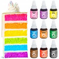 BARWNIKI SPOŻYWCZE W PŁYNIE KOLOROWE DO CIAST TORTÓW KREMU MASY BABECZEK