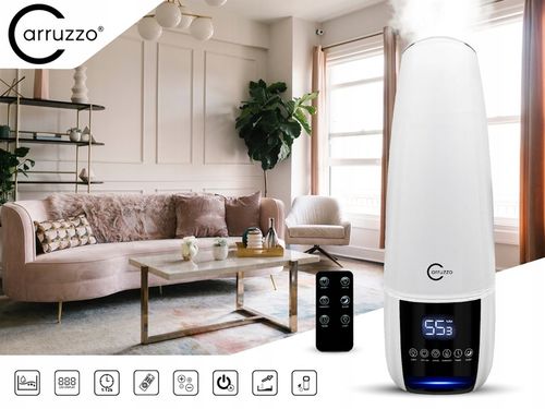 Nawilżacz powietrza DUŻY AUTOMATYCZNY AROMATERAPIA 4w1 3 OLEJKI FILTR PILOT na Arena.pl