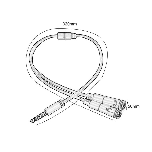 ROZDZIELACZ KABEL MINI JACK AUX MIKROFON SŁUCHAWKI zdjęcie 3