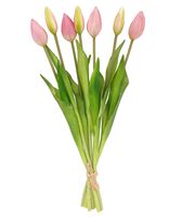 TULIPAN sztuczny TULIPANY SILIKONOWE BUKIET 7 sztuk LILIOWE