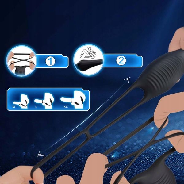 Masażer prostaty Cock Ring 7 trybów wibracji zdjęcie 6