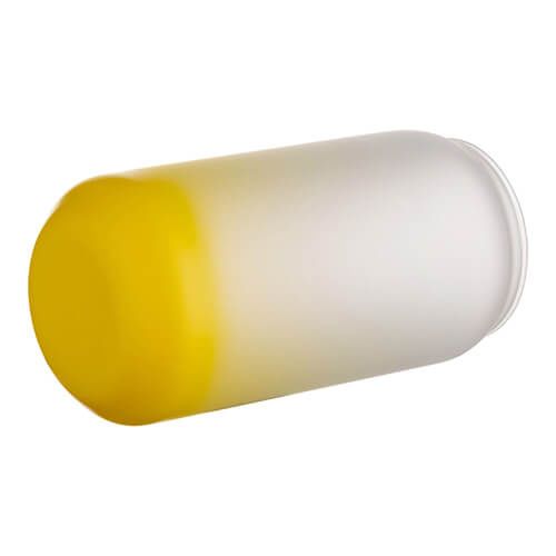 Szklanka 550 ml szroniona do sublimacji - żółty gradient zdjęcie 2
