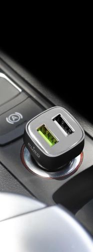 PURO Mini Fast Charger 2xUSB 2.4 A square black na Arena.pl