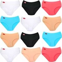 12szt Majtki Bambusowe Figi Damskie L/XL