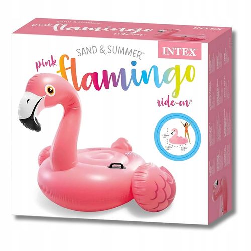 DMUCHANY MATERAC FLAMING Z UCHWYTAMI INTEX 57558 DUŻY XXL do wody pływania na Arena.pl