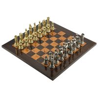 LUKSUSOWY ZESTAW SZACHOWY ITALFAMA IMPERATORE ROMANO + Deska 51cm