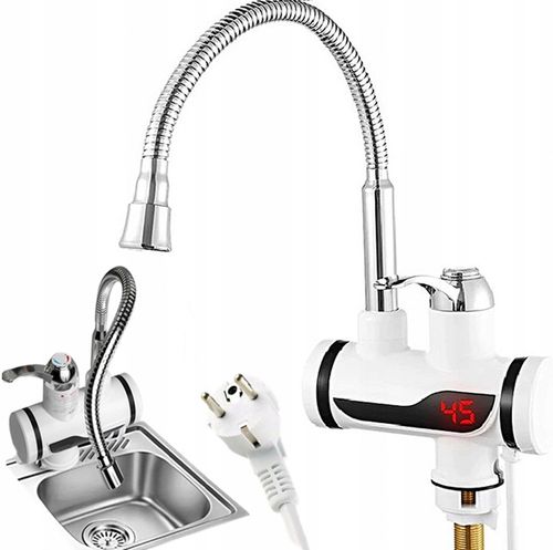 KRAN PODGRZEWACZ WODY 3000 W ELEKTRYCZNY PRZEPŁYWOWY Z WYŚWIETLACZEM na Arena.pl