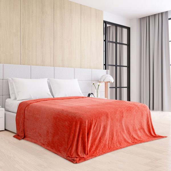 Koc AmeliaHome NESSA RED 170X210 zdjęcie 3