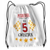 Plecak Sportowy Szkolny Pośrednika Worek Torba Z Nadrukiem Ze Zdjęciem