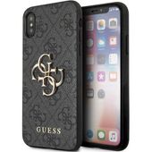 Etui Guess do iPhone XS, iPhone X, Szary
