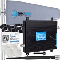 ZESTAW WZMACNIACZ SYGNAŁU TELEFONU GSM INTERNETU 3G 4G LTE + 5 ANTENY 10m