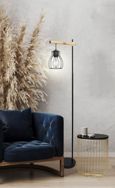 Bernita lampa podłogowa 1x60W E27 czarny zdjęcie 2