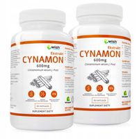 CYNAMON CEJLOŃSKI EKSTRAKT 600mg CUKIER GLUKOZA180