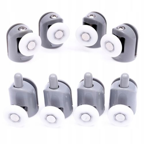 ZESTAW ROLKA POJEDYNCZE ROLKI KÓŁKA DO KABINY PRYSZNICOWEJ KOMPLET 23 MM na Arena.pl