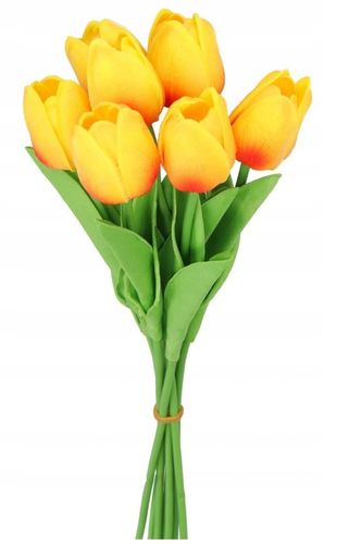 TULIPANY BUKIET TULIPANÓW GUMOWANE GUMOWE SILIKONOWE JAK ŻYWE na Arena.pl