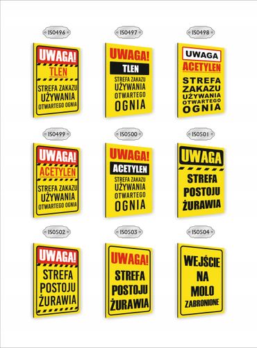 Tabliczka znak informacyjny dibond 20X15 UWAGA ŚRODKI OCHRONY ROŚLIN na Arena.pl