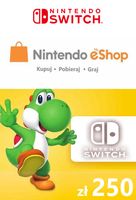 Nintendo karta 250 zł eShop Karta Kod Prepaid Klucz