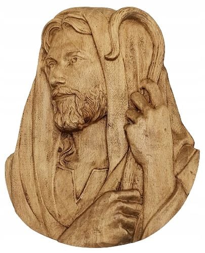 Obraz drewniany ślub jubileusz kapłaństwa Jezus Pasterz obraz prezent 70 cm na Arena.pl